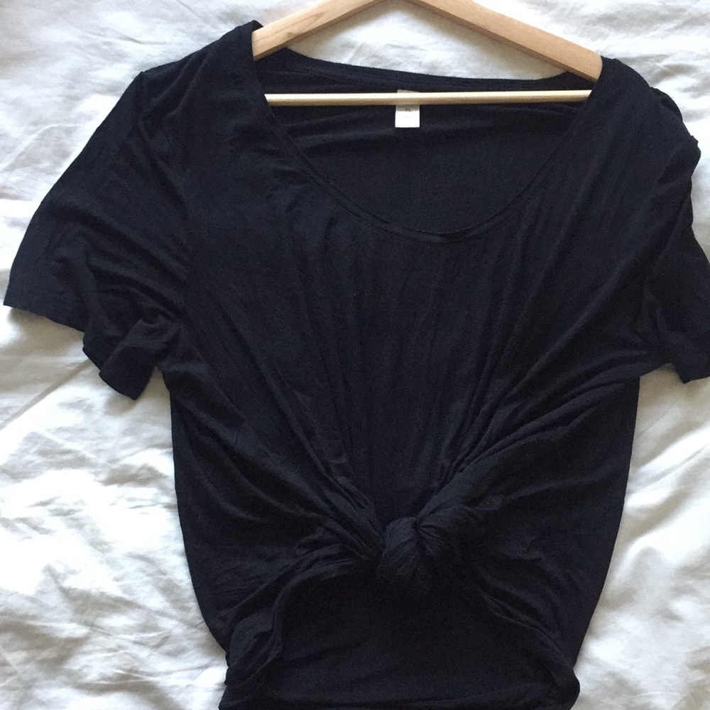 Black oversized T-shirt